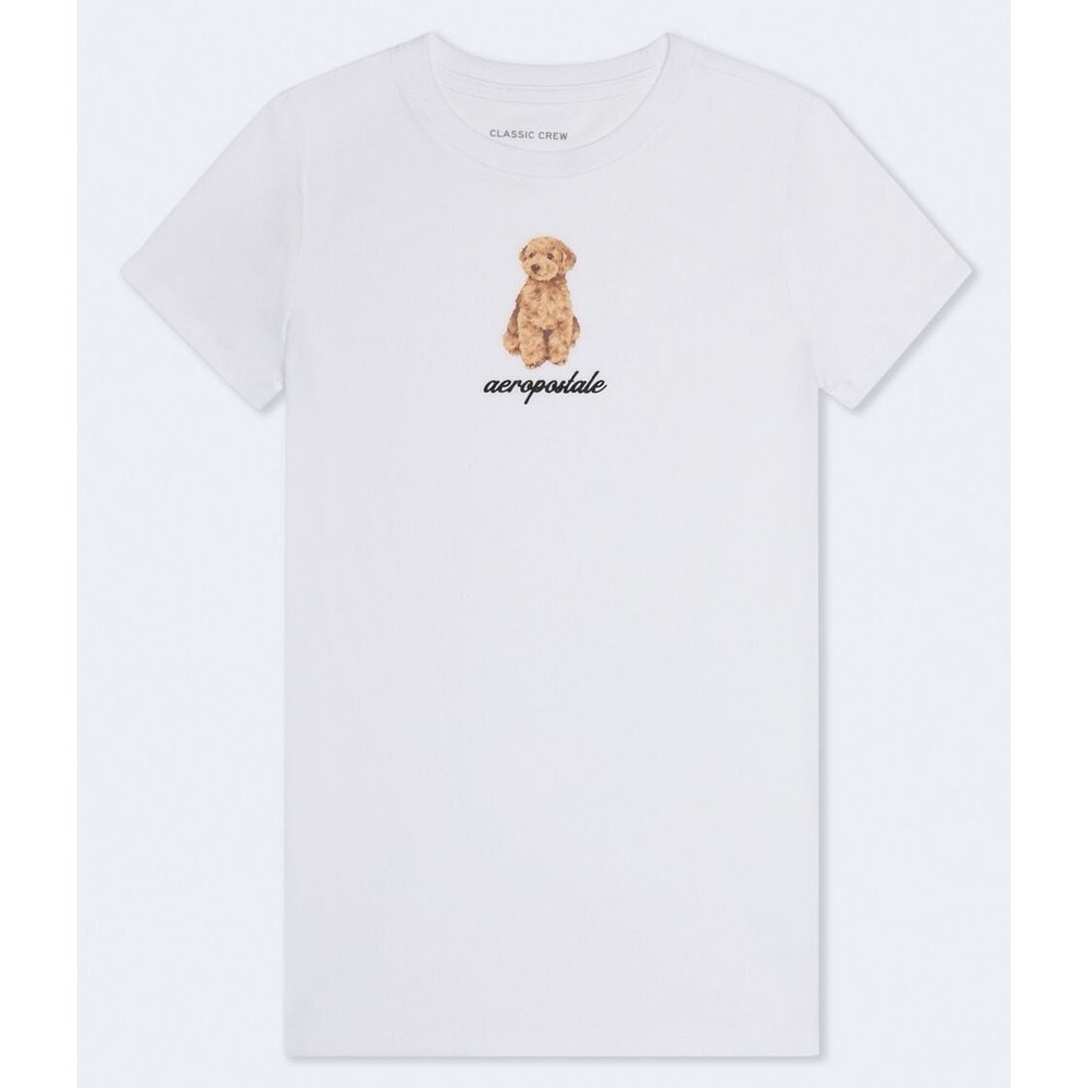 Aeropostale Puppy Logo Graphic Tee Size Small